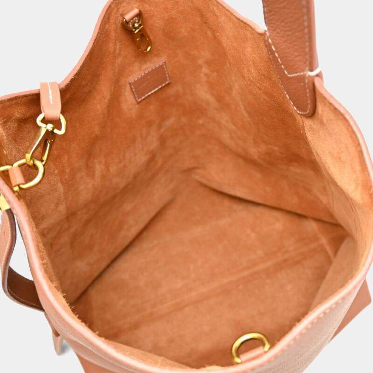 Pre Owned Louis Vuitton Lowkey Hobo Mm Cognac  Grained Calfskin Leather  Shoulder Bag 