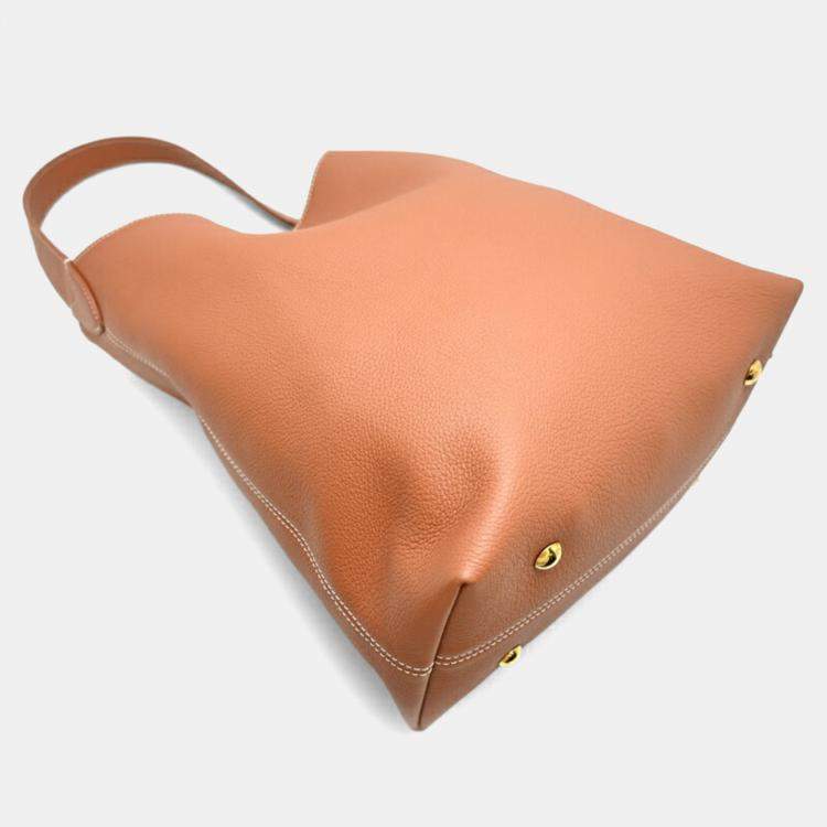 Pre Owned Louis Vuitton Lowkey Hobo Mm Cognac  Grained Calfskin Leather  Shoulder Bag 