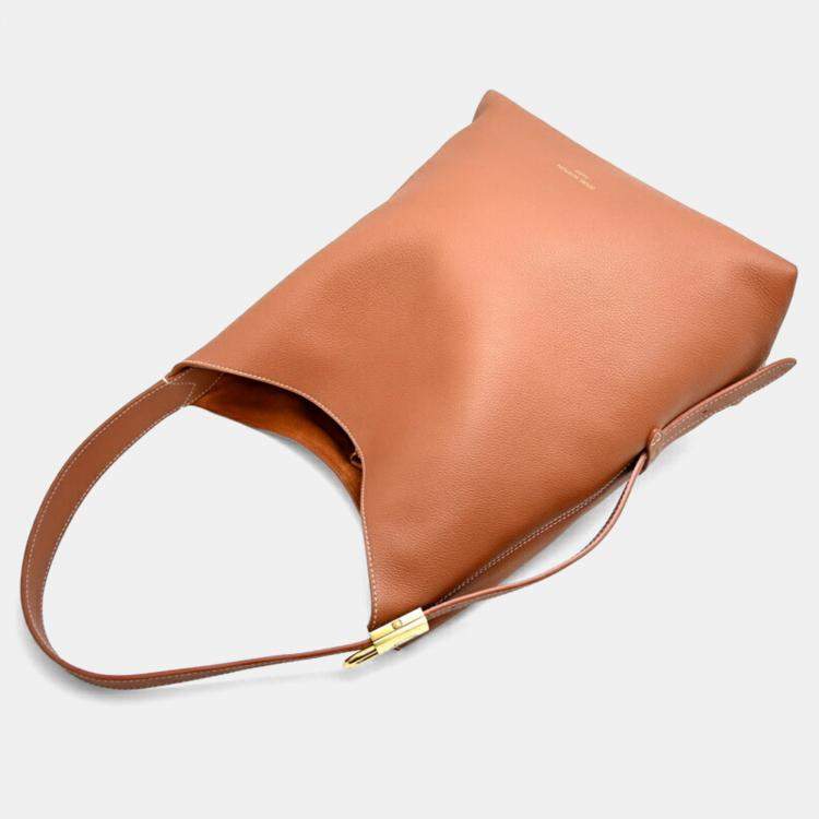 Pre Owned Louis Vuitton Lowkey Hobo Mm Cognac  Grained Calfskin Leather  Shoulder Bag 