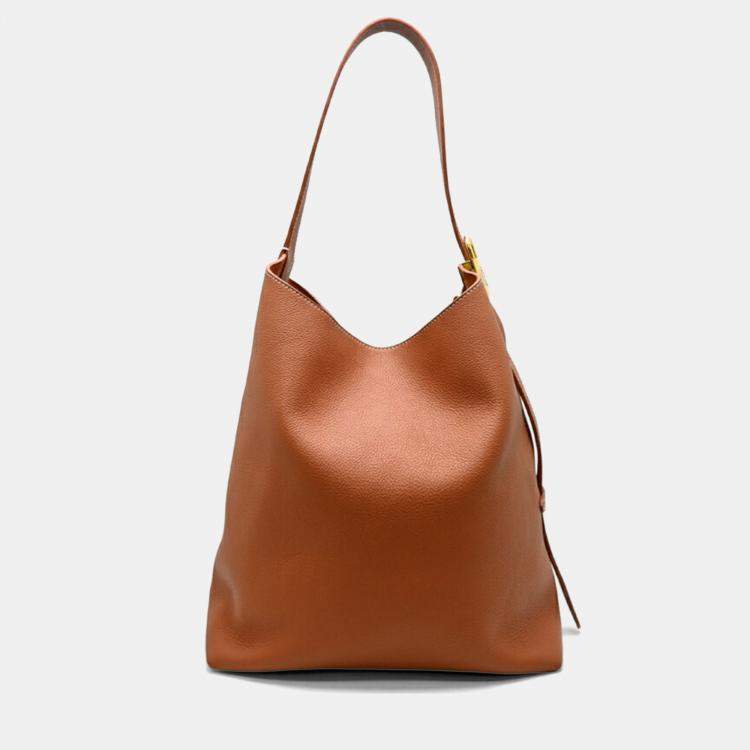 Pre Owned Louis Vuitton Lowkey Hobo Mm Cognac  Grained Calfskin Leather  Shoulder Bag 