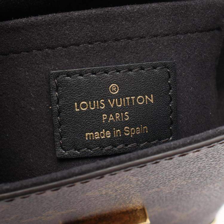 Pre Owned Louis Vuitton Camera Box Handbag  Coated Canvas And Leather  Monogram Reverse  Brown