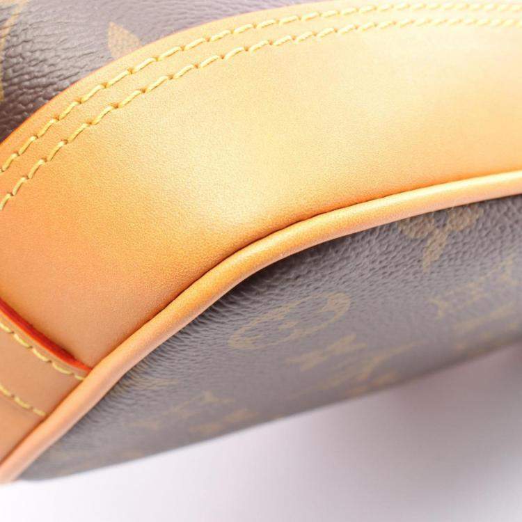 Pre Owned Louis Vuitton Noe Cargo Brown Coated Canvas Leather  Monogram  Handbag  