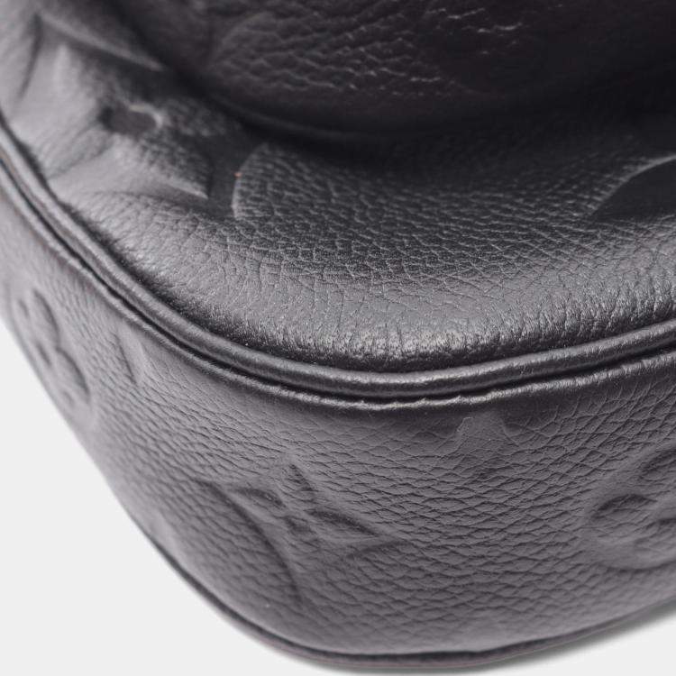 Pre Owned Louis Vuitton Multi Pochette Accessoires Shoulder Bag In Monogram Empreinte Leather  Black