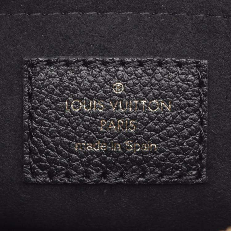 Pre Owned Louis Vuitton Multi Pochette Accessoires Shoulder Bag In Monogram Empreinte Leather  Black