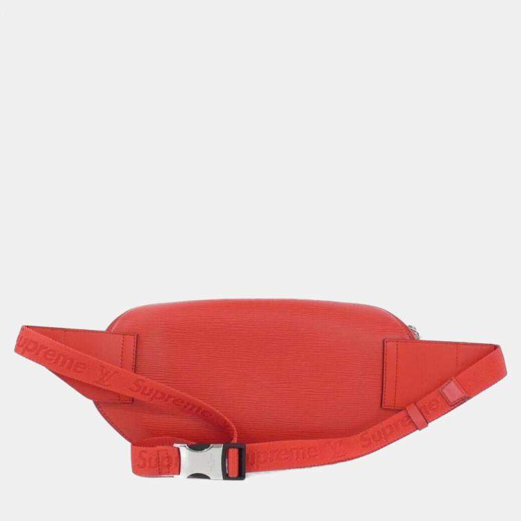 Pre Owned Louis Vuitton Red Epi Bum Bag