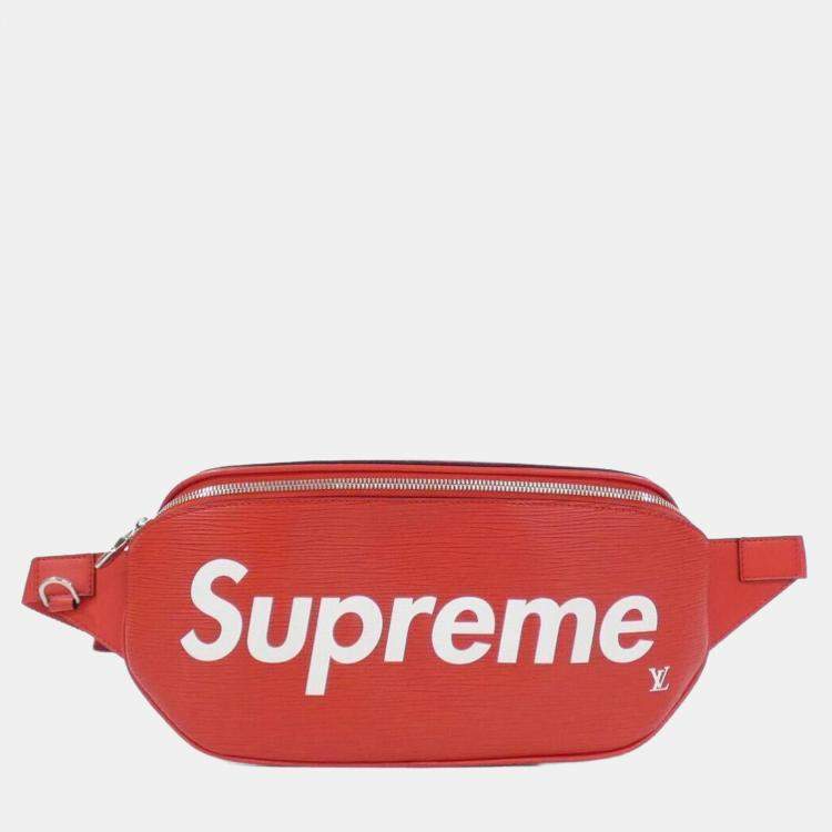 Pre Owned Louis Vuitton Red Epi Bum Bag