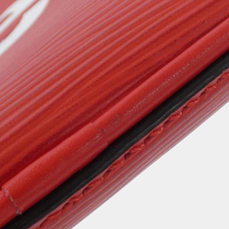 Pre Owned Louis Vuitton Red Epi Bum Bag