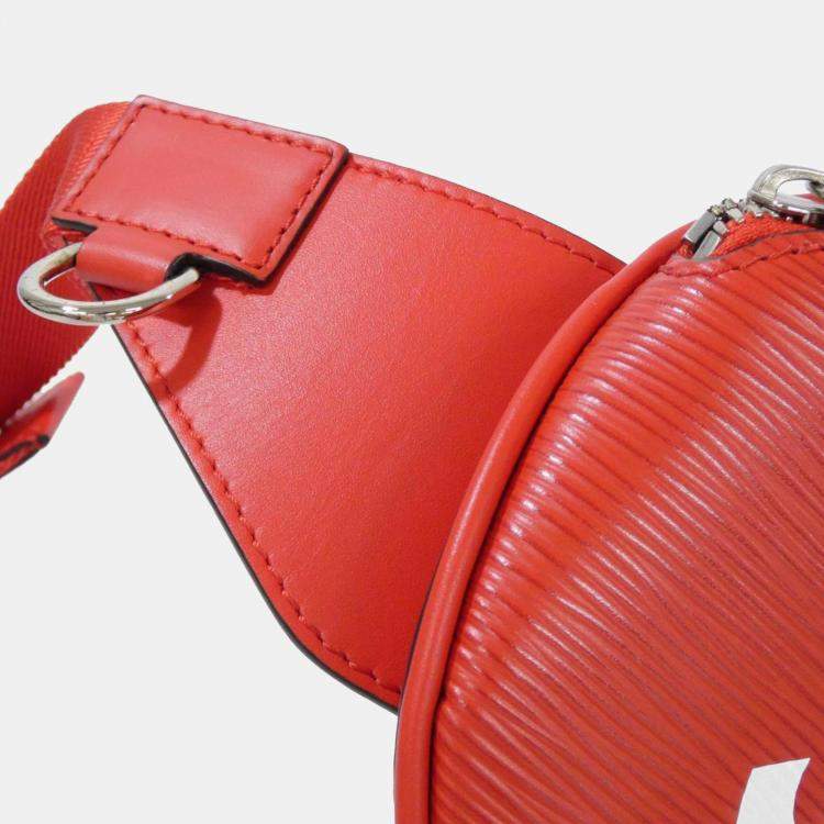 Pre Owned Louis Vuitton Red Epi Bum Bag