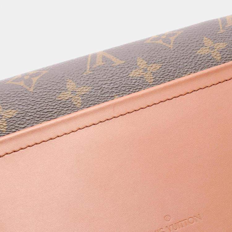 Pre Owned Louis Vuitton Marceau Brown Monogram Coated Canvas Leather Shoulder Bag