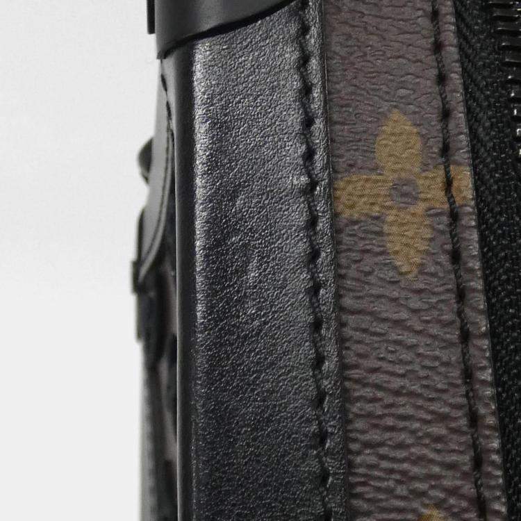 Pre Owned Louis Vuitton Black/Brown Monogram Tuftage Vertical Soft Trunk Shoulder Bag