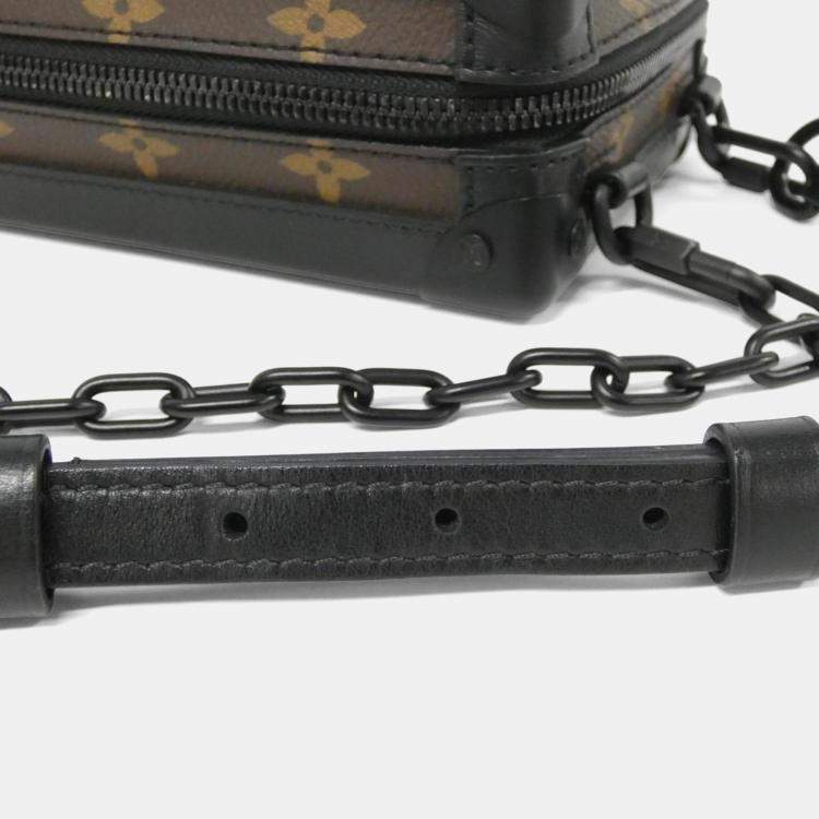 Pre Owned Louis Vuitton Black/Brown Monogram Tuftage Vertical Soft Trunk Shoulder Bag