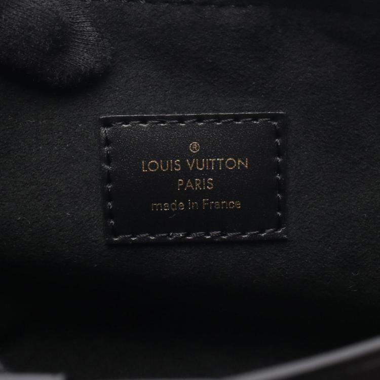 Pre Owned Louis Vuitton Noe Perse LV Charm Monogram Reverse  Brown/Black Coated Canvas Leather Shoulder Bag  