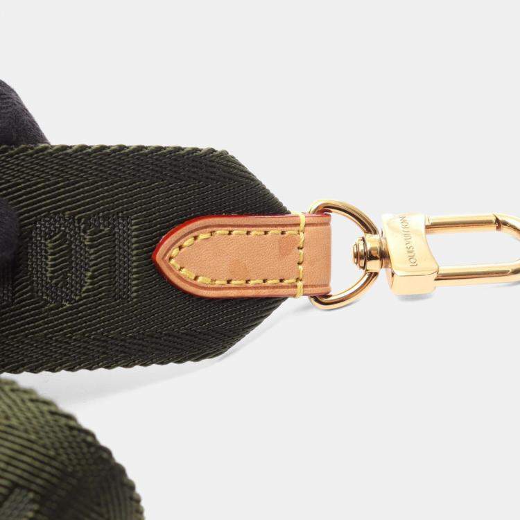 Pre Owned Louis Vuitton Multi Pochette Accessoires Shoulder Bag In Coated Canvas And Leather With Monogram Design  Brown Khaki