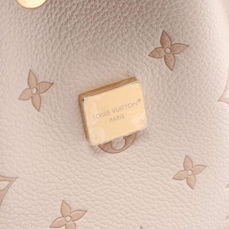 Pre Owned Louis Vuitton Nano Noe Backpack In Monogram Empreinte Leather Pink