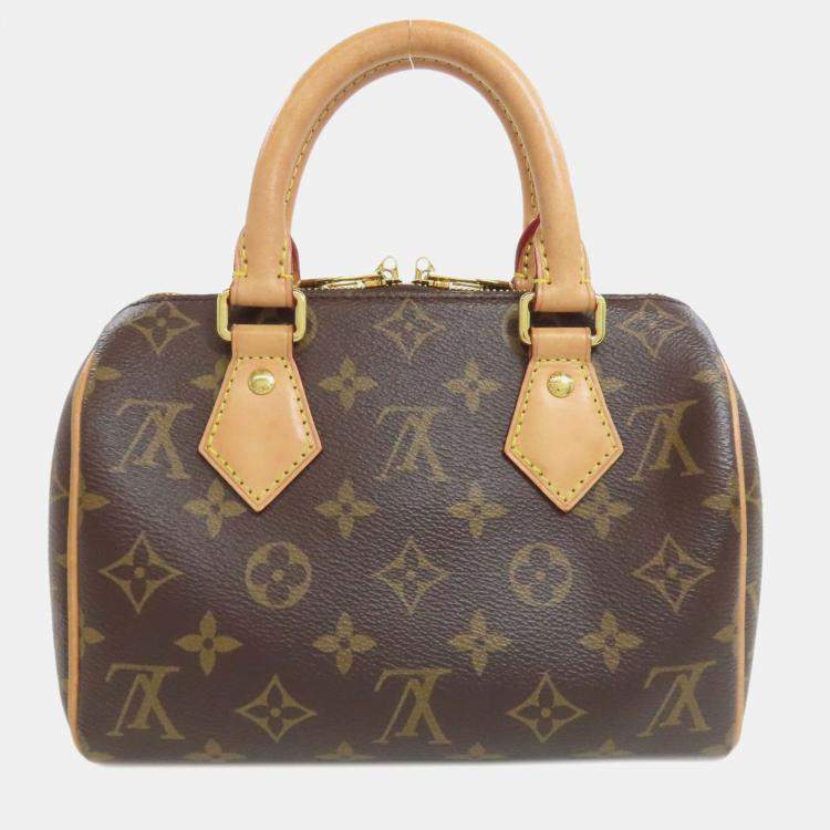 Pre Owned Louis Vuitton Speedy Bandouliere 20 Handbag Monogram Canvas