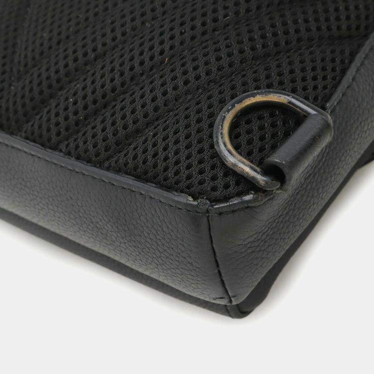 Pre Owned Louis Vuitton Lv Aerogram Pilot Sling Bag  Body Shoulder Leather  Noir  Black
