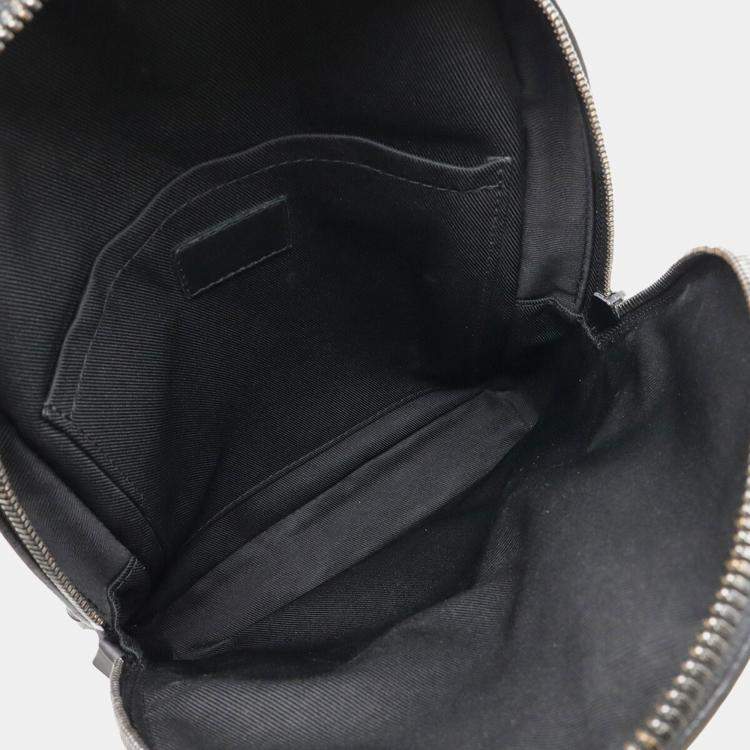 Pre Owned Louis Vuitton Lv Aerogram Pilot Sling Bag  Body Shoulder Leather  Noir  Black