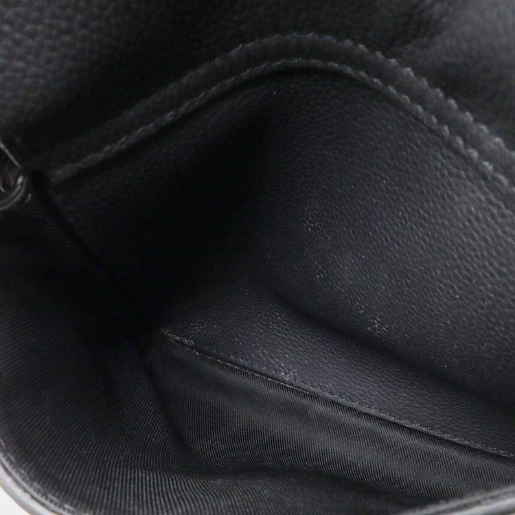 Pre Owned Louis Vuitton Lv Aerogram Pilot Sling Bag  Body Shoulder Leather  Noir  Black