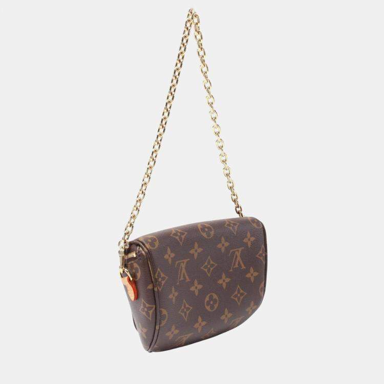 Pre Owned Louis Vuitton Mini Bum Bag Monogram Handbag Coated Canvas Leather Brown