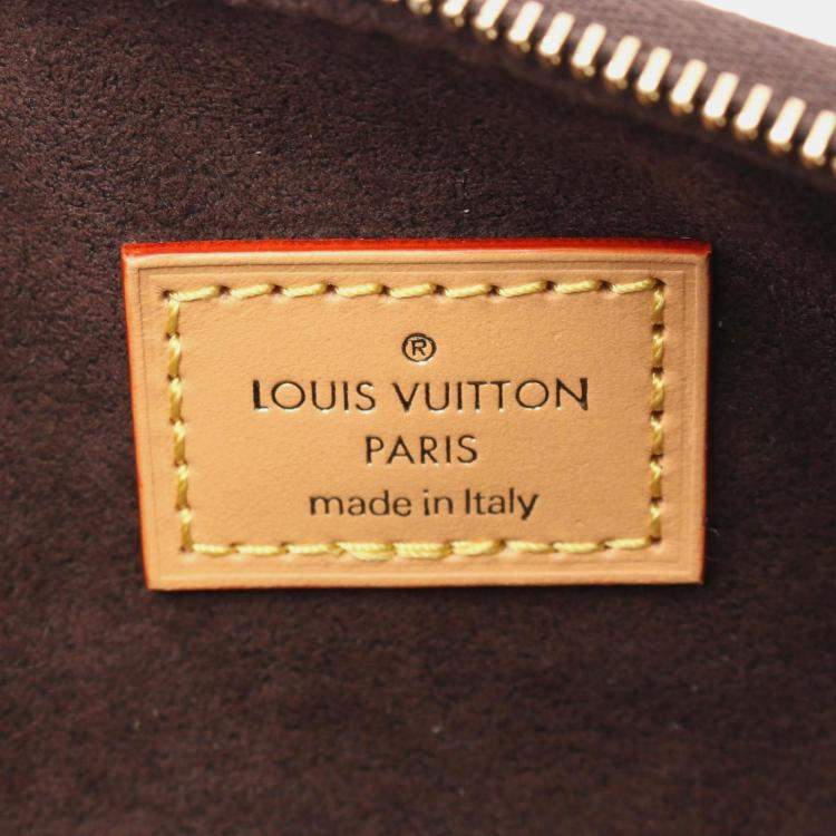 Pre Owned Louis Vuitton Mini Bum Bag Monogram Handbag Coated Canvas Leather Brown