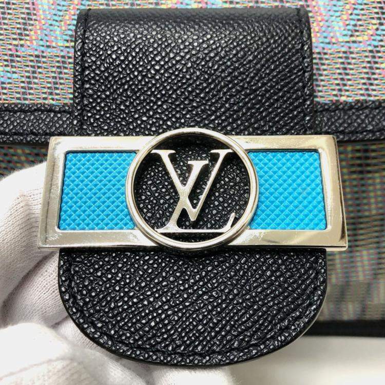 Pre Owned Louis Vuitton Lv Pop Dauphine Mini Crossbody Bag/Shoulder Bag  Leather  Blue