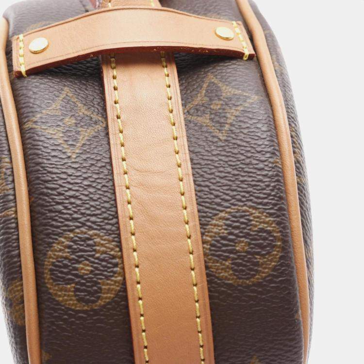 Pre Owned Louis Vuitton Boite Chapeau Souple Pm Shoulder Bag In Coated Canvas And Leather With Monogram Design  Brown