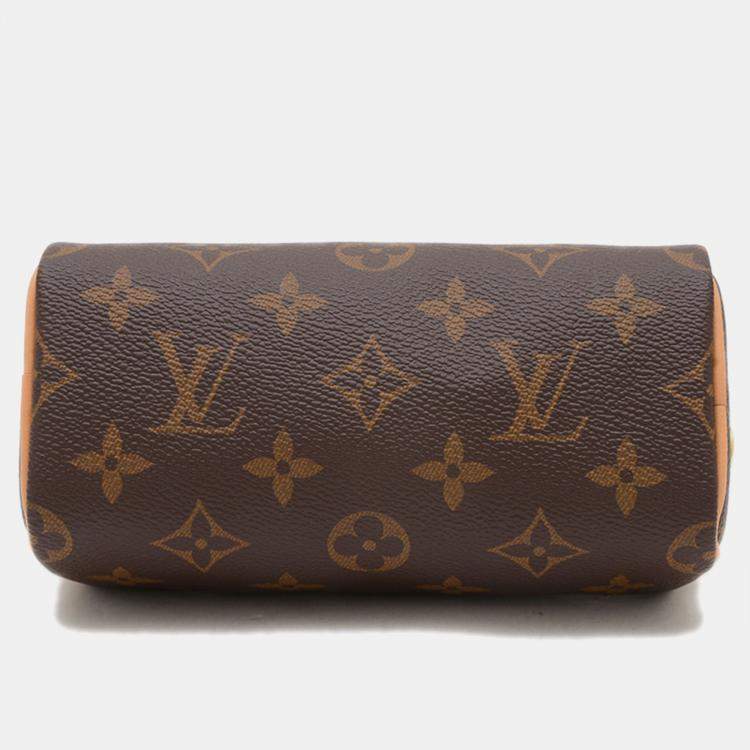 Pre Owned Louis Vuitton Monogram Nano Speedy 2-Way Shoulder Bag