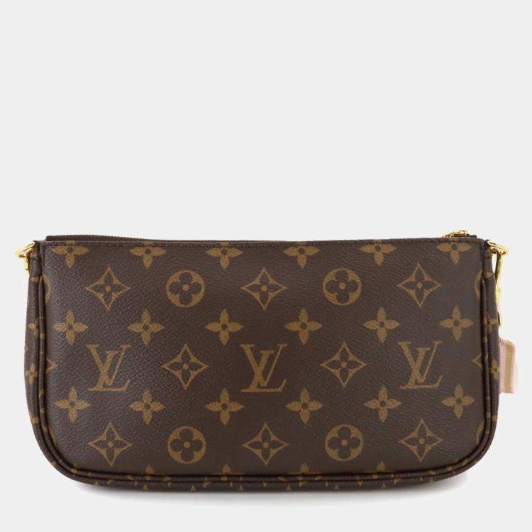 Pre Owned Louis Vuitton Monogram Multi Pochette Accessoires Shoulder Bag Rose Claire
