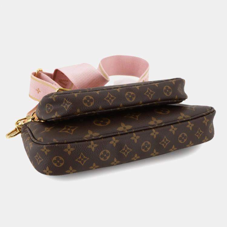 Pre Owned Louis Vuitton Monogram Multi Pochette Accessoires Shoulder Bag Rose Claire