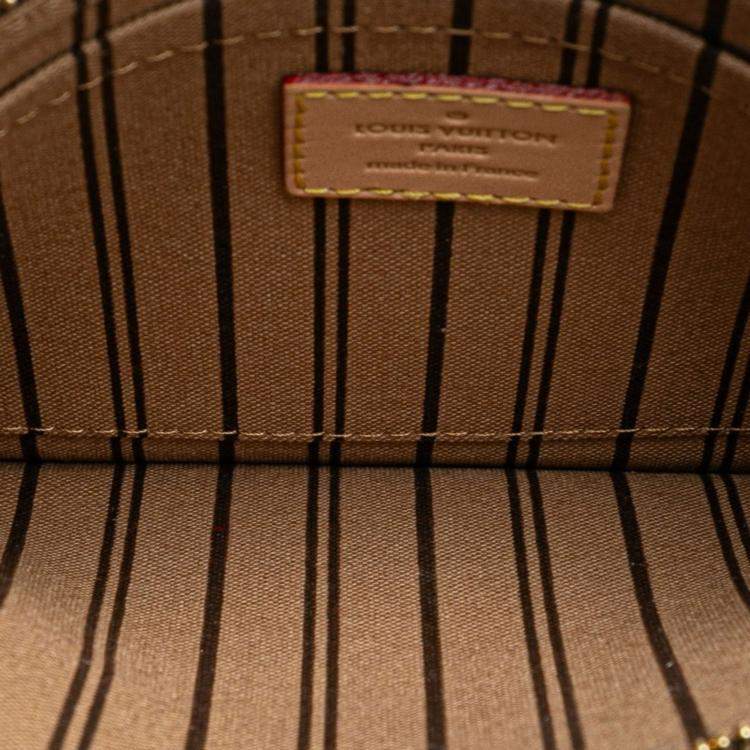 Pre Owned Louis Vuitton Monogram Neverfull Mm Tote Bag Brown Pvc Leather