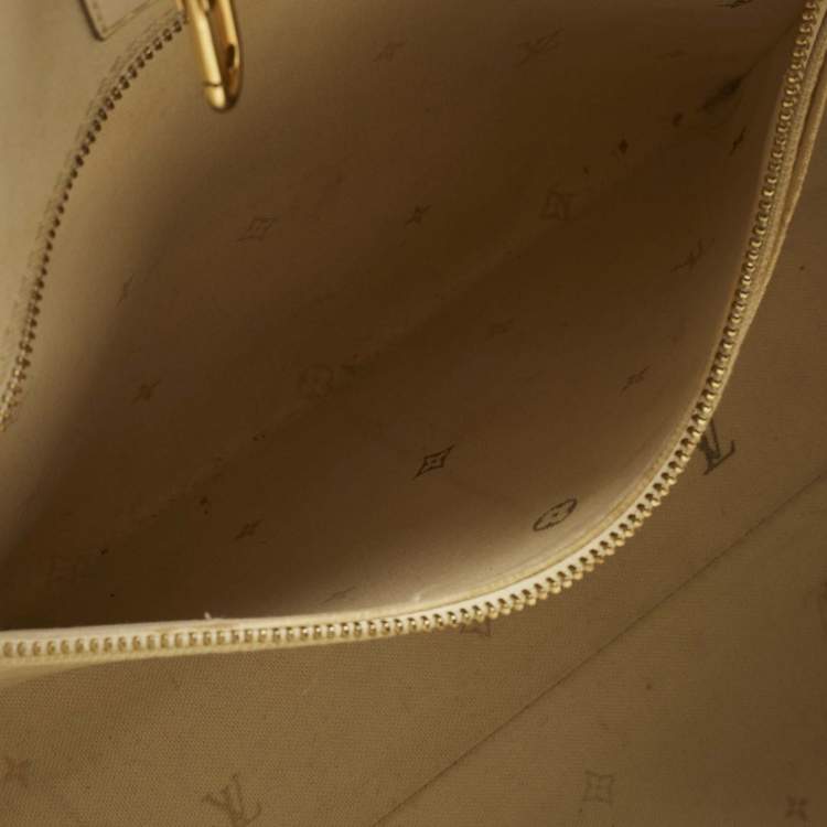 Pre Owned Louis Vuitton Sunset Khaki Monogram Giant Empreinte Leather Onthego MM Bag