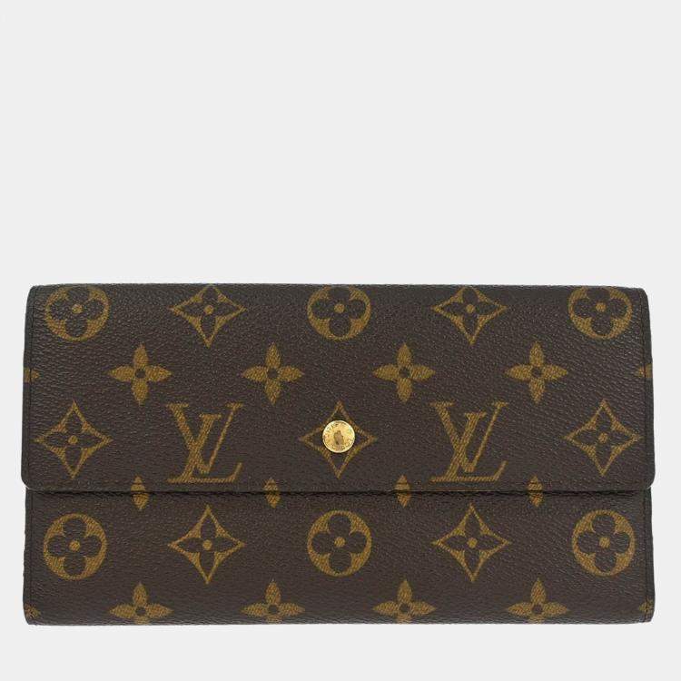 Pre Owned Louis Vuitton Monogram Portefeuille International Wallet