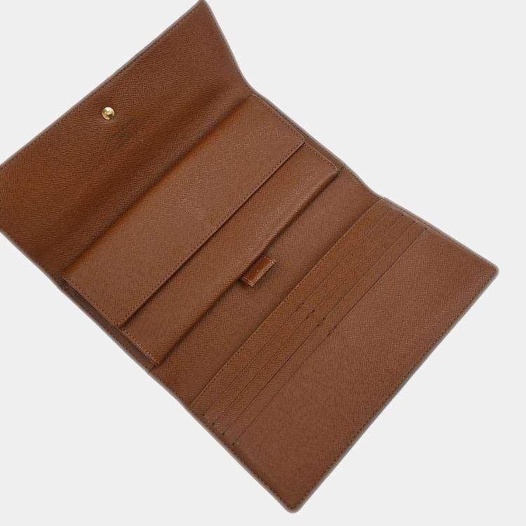 Pre Owned Louis Vuitton Monogram Portefeuille International Wallet