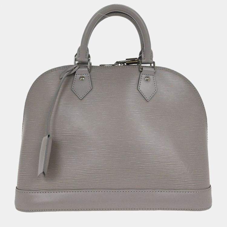 Pre Owned Louis Vuitton Gray Epi Alma PM Handbag