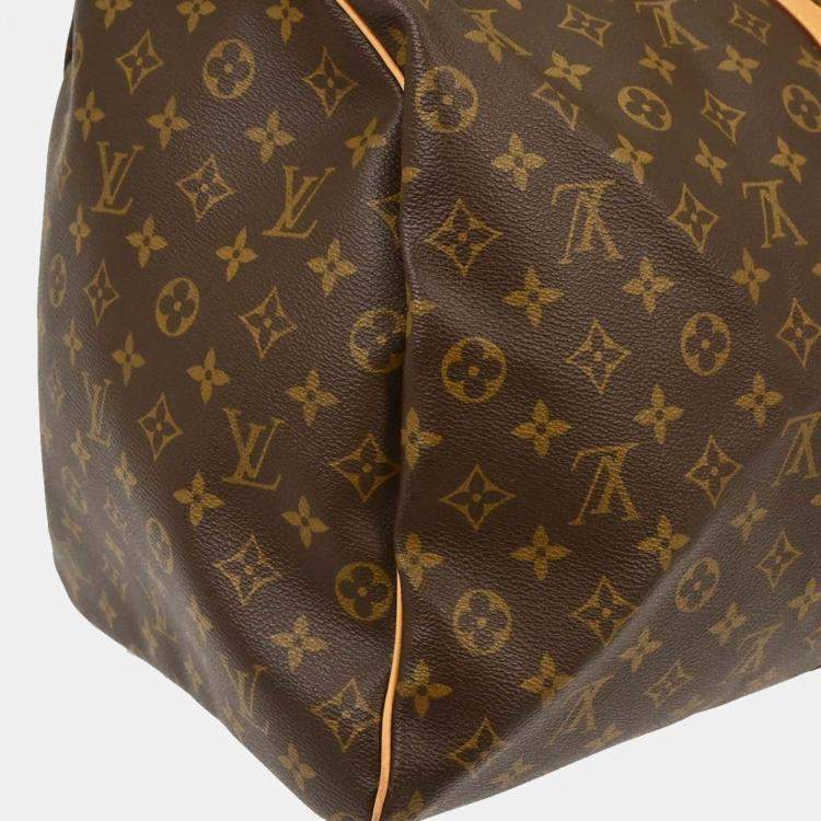 Pre Owned Louis Vuitton Monogram Keepall 60 Duffle Handbag