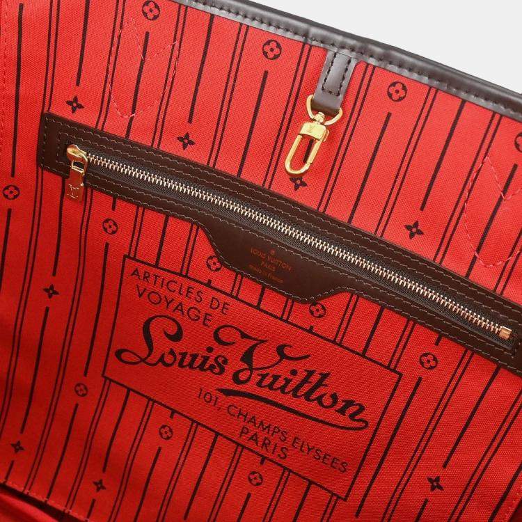 Pre Owned Louis Vuitton Damier Neverfull GM Tote Handbag
