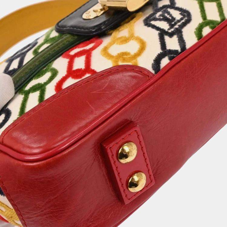 Pre Owned Louis Vuitton Monogram Velvet Chain Dolly Pochette Handbag