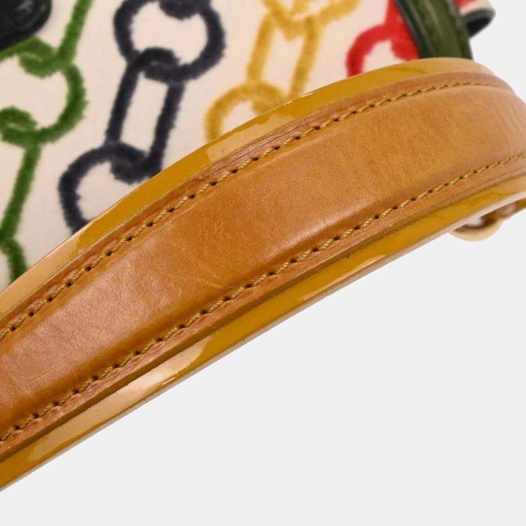 Pre Owned Louis Vuitton Monogram Velvet Chain Dolly Pochette Handbag