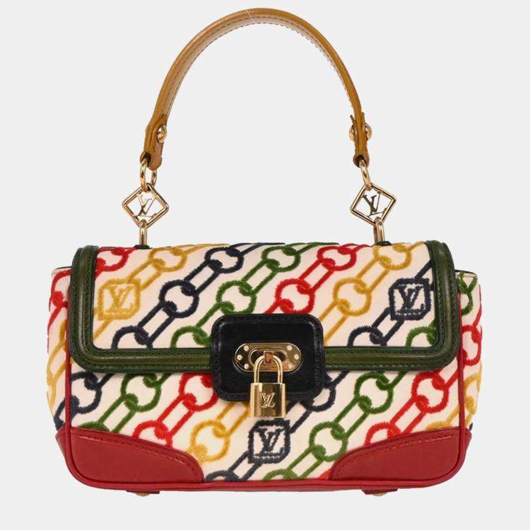 Pre Owned Louis Vuitton Monogram Velvet Chain Dolly Pochette Handbag