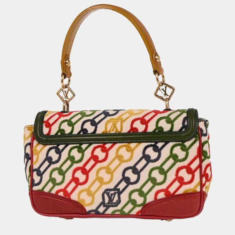 Pre Owned Louis Vuitton Monogram Velvet Chain Dolly Pochette Handbag