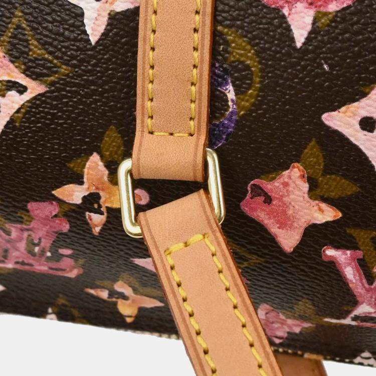 Pre Owned Louis Vuitton Monogram Watercolor Papillon 30 Handbag