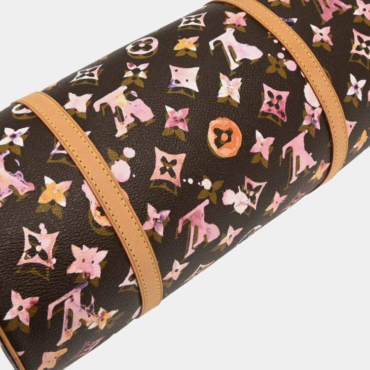 Pre Owned Louis Vuitton Monogram Watercolor Papillon 30 Handbag