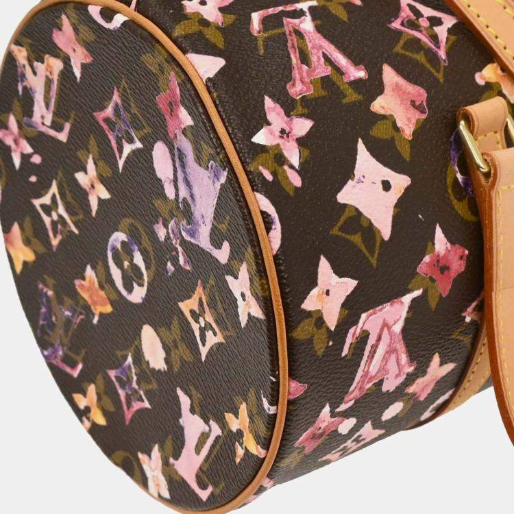 Pre Owned Louis Vuitton Monogram Watercolor Papillon 30 Handbag