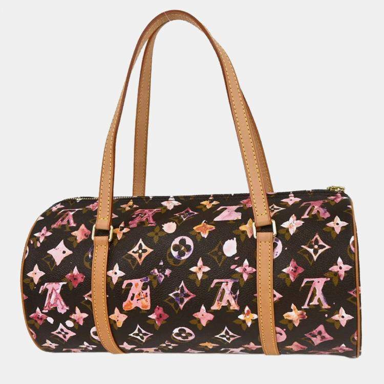 Pre Owned Louis Vuitton Monogram Watercolor Papillon 30 Handbag