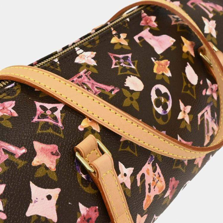 Pre Owned Louis Vuitton Monogram Watercolor Papillon 30 Handbag