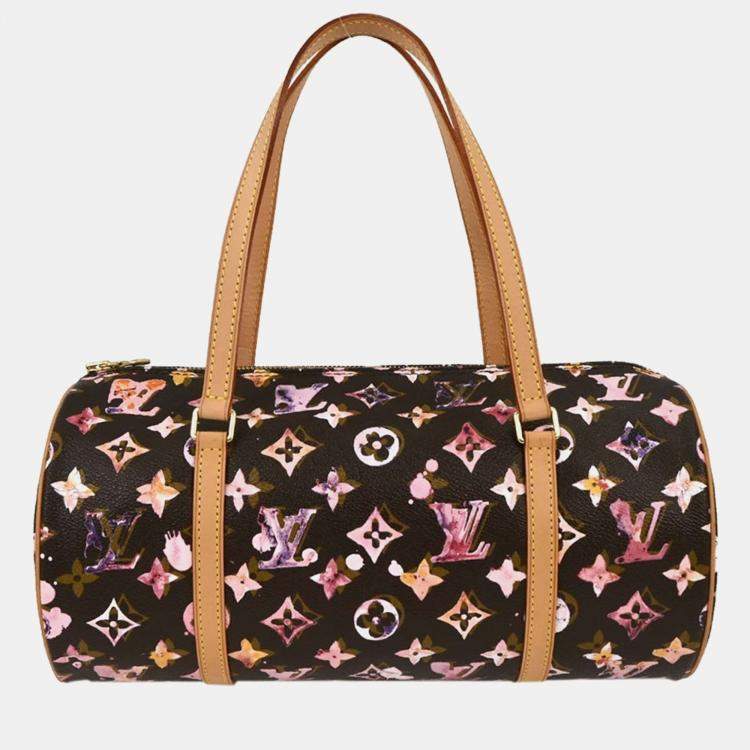 Pre Owned Louis Vuitton Monogram Watercolor Papillon 30 Handbag