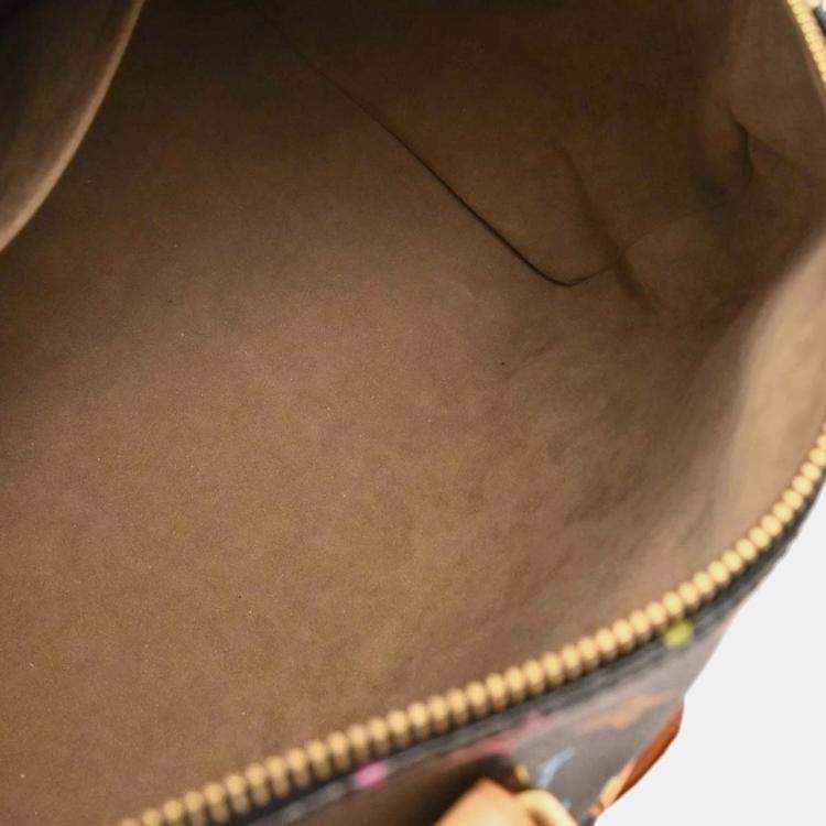 Pre Owned Louis Vuitton Black Monogram Multicolor Speedy 30 Handbag