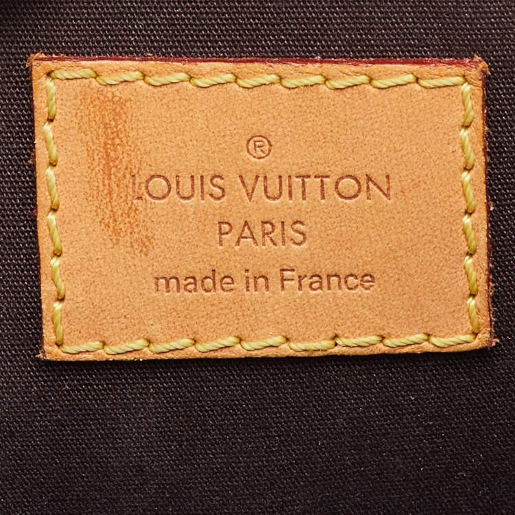 Pre Owned Louis Vuitton Amarante Monogram Vernis Alma PM Bag