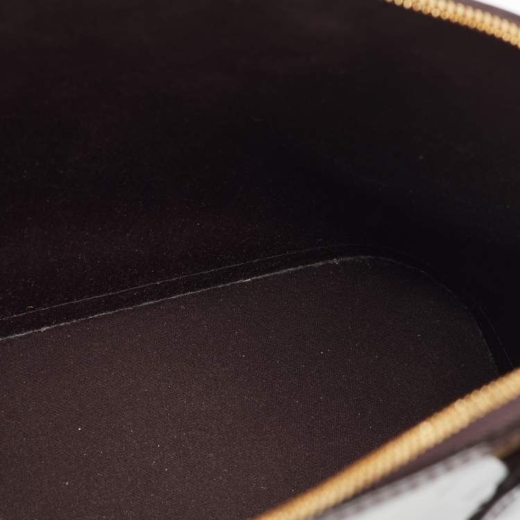 Pre Owned Louis Vuitton Amarante Monogram Vernis Alma PM Bag