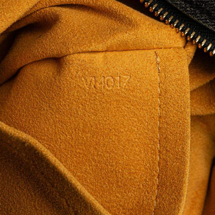 Pre Owned Louis Vuitton Black Monogram Denim Neo Cabby MM